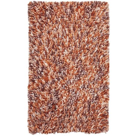 SAFAVIEH 6 x 9 ft. Rio Shag Rectangle Rug Rust & Ivory SG960P-6